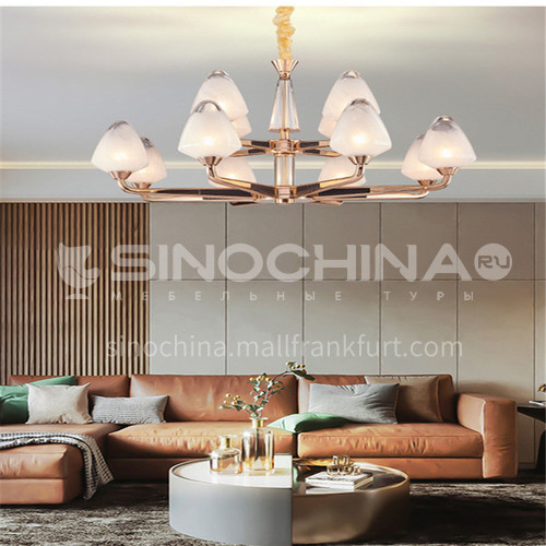 American chandelier living room lamps modern minimalist new hall crystal bedroom dining room Hong Kong style light luxury European style lampsBQ-7182